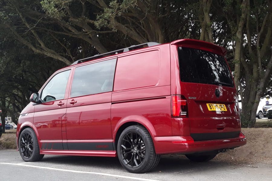 Red C-Sport Kombi Van. Flexivan VW Camper Van Conversions. Wiltshire, Salisbury.