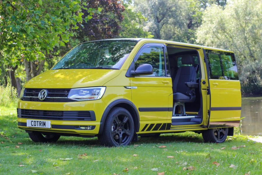 Yellow VW Business Crew Van. Flexivan Conversions. Wiltshire, Salisbury.