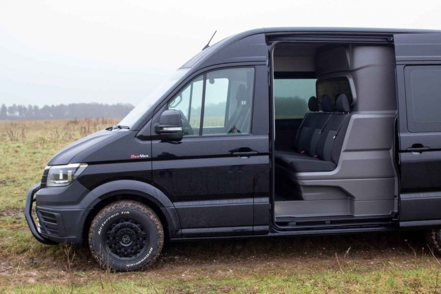 VW Crafter Duovan. Flexivan Camper and Transporter Conversions. Wiltshire, Salisbury.